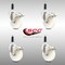 Service Caster 4 Inch 316SS Nylon Wheel Swivel 3/4 Inch Expanding Stem Caster Set Lock Brake SCC-SS316TTLEX20S414-NYS-34-4 - alternate 3